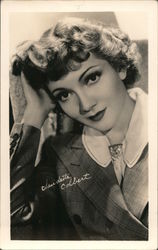 Claudette Colbert Postcard