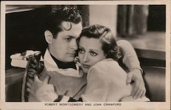 Robert Montgomery, Joan Crawford Postcard