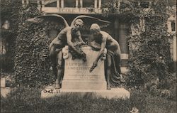 Monument a Edith Cavelll et a Marie Depage 1915 Postcard