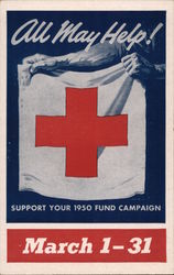 ALL MAY HELP SUPPORT YOUR 1950 FUND CAMPAIGN MARCH 1-31 Postcard