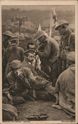 Dressing the Enemies' Wounds Red Cross Postcard Postcard Postcard