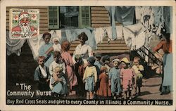 The Community Nurse Red Cross Postcard Postcard Postcard