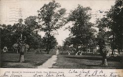 Scene in Greenwood Park Des Moines, IA Postcard Postcard Postcard