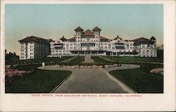 Hotel Potter from Boulevard Entrance Santa Barbara, CA Postcard Postcard Postcard