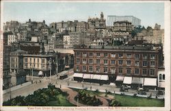 View from Union Square Showing Hopkins Art Institute on Nob Hill San Francisco, CA Postcard Postcard Postcard