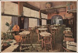 Poppy Room, Maryland Hotel Postcard