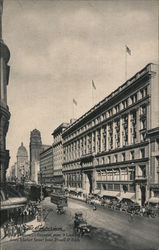 The Emporium. Foremost store & Looking down Market Street from Powell & Eddy San Francisco, CA Postcard Postcard Postcard