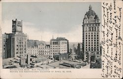 Newspaper Row before the earthquake disaster of April 18, 1906 San Francisco, CA Postcard Postcard Postcard