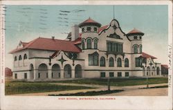 High School Building Watsonville, CA Postcard Postcard Postcard