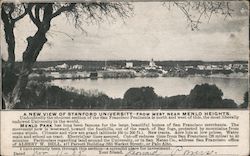 A new view of Stanford University. Menlo Park. Land for sale Postcard