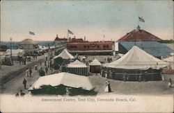 Amusement Centre, Tent City Postcard