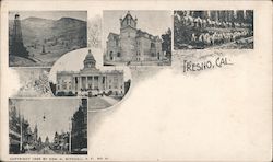 Greetings from Fresno, Cal. California Postcard Postcard Postcard