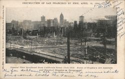 Destruction of San Francisco by Fire April 18, 1906 Postcard