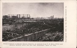 Ruins of South Market Street District San Francisco, CA Postcard Postcard Postcard