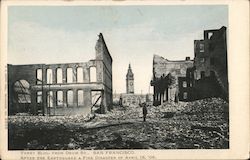 Ferry Building from Drum St After the Earthquake and Fire Disaster of April 18, 1906 San Francisco, CA Postcard Postcard Postcard