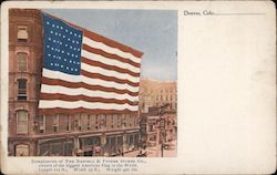 Compliments of the Daniels & Fisher Stores Co., owners of the biggest American Flag in the World Denver, CO Postcard Postcard Postcard