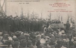 Laying Cornerstone of McKinley Monument, Nov. 16th, 1905 Canton, OH Postcard Postcard Postcard