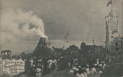 Souvenir Revere Beach Carnival 1906. Volcano, midway Massachusetts Postcard Postcard Postcard