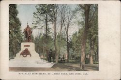 McKinley Monument, St. James Park San Jose, CA Postcard Postcard Postcard