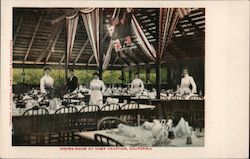 Dining room at Camp Vacation Postcard