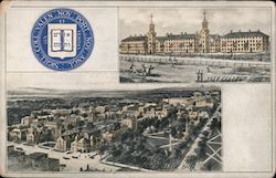 Yale College 1807, 1907 New Haven, CT Postcard Postcard Postcard