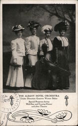 The Albany Hotel Orchestra. Genevra Waters Baker female orchestra. Postcard