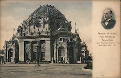 Temple of Music where President McKinley was shot. Sept, 6th, 1901 1901 Pan American Exposition Postcard Postcard Postcard