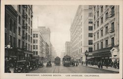 Broadway Looking South Postcard