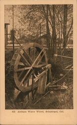 Antique Water Wheel Sebastopol, CA Postcard Postcard Postcard