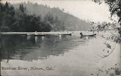 Boating On The Russian River Postcard