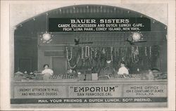 Bauer Sisters Candy, Delicatessen and Dutch Lunch Cafe San Francisco, CA Postcard Postcard Postcard