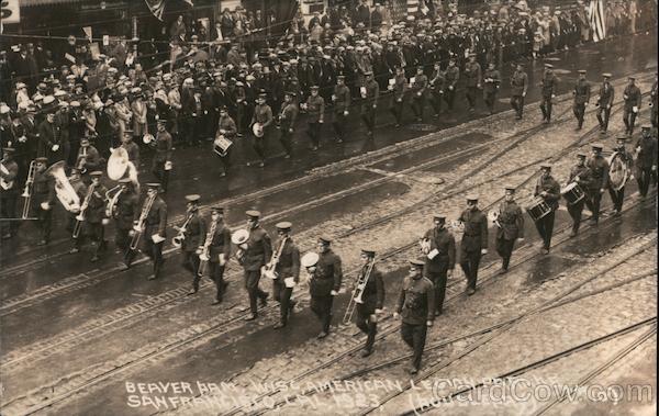 Beaver Dam, Wisc. American Legion Parade - 1923 San Francisco, CA Postcard