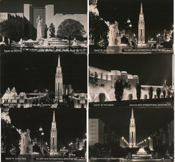 Lot of 6: GGIE Expo Night Views Postcard