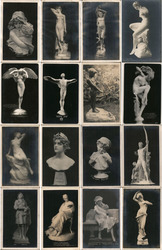 Lot of 16: PPIE Sculptures and Statues #1 San Francisco, CA 1915 Panama-Pacific International Exposition (PPIE) Postcard Postcar Postcard