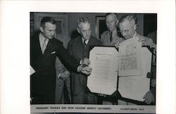 President Truman Inspects the Japanese Instrument of Surrender World War II Postcard Postcard Postcard