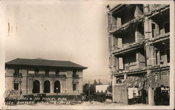 Post Office & San Marcos Bldg, Quake 6-29-25 Santa Barbara, CA Postcard Postcard Postcard