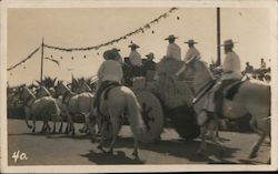 Horse drawn parade wagon Santa Barbara, CA Postcard Postcard Postcard