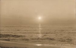 Moonlight On The Atlantic New York Postcard Postcard Postcard