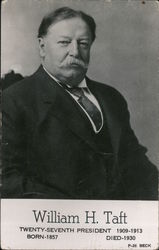 William H. Taft, Twenty-Seventh President Presidents Postcard Postcard Postcard