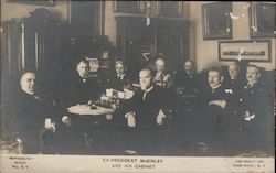 Ex-President McKinley and His Cabinet Postcard