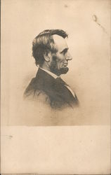 Abraham Lincoln Profile Presidents Postcard Postcard Postcard