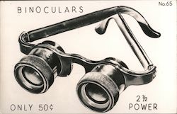 Van Schaack Premium Corporation. Binoculars only 50 cents 2 1/2 power Advertising Postcard Postcard Postcard