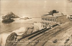 Cliff House and Seal Rocks as Seen From Sutro Heights San Francisco, CA Postcard Postcard Postcard