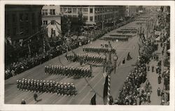 Military parade in San Francisco Postcard