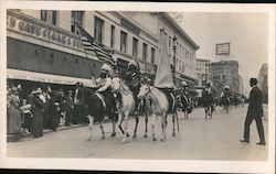 Indians on Horseback Market Street Parade 1915 Postcard