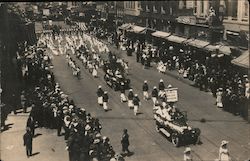 Parade in San Francisco, Girls Athletic Association California Postcard Postcard Postcard