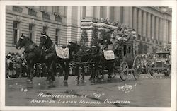 American Legion Convention Parade. El Dorado Post #1 Stage Coach San Francisco, CA H.W. Steward Postcard Postcard Postcard