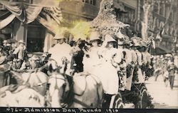 Admission Day Parade 1910 San Francisco, CA Postcard Postcard Postcard