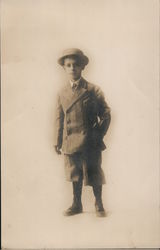 A Young Child Wearing a Hat San Francisco, CA Postcard Postcard Postcard