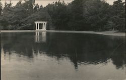 Stately Column Gazebo across the pond. San Francisco, CA Postcard Postcard Postcard